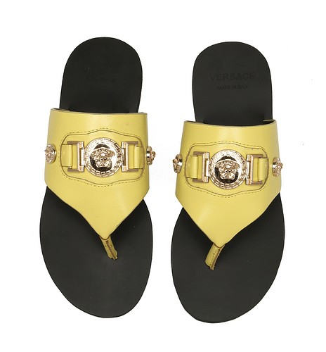 Versace new V buckle flat sandals 35-43-c4b64380